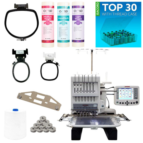 Janome MB-7 Seven Needle Embroidery Machine with Premier Package