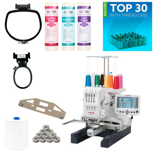 Janome MB-4S Four Needle Embroidery Machine with Premier Package