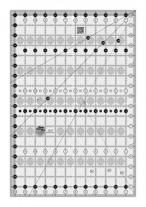 Creative Grids Quilt Ruler 12-1/2in x 18-1/2in 