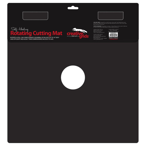 Creative Grids Self-Healing Rotating Rotary Cutting Mat 14in x 14in Creative Grids Self-Healing Rotating Rotary Cutting Mat 14in x 14in