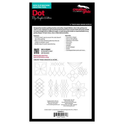 Creative Grids Machine Quilting Tool Dot Creative Grids Machine Quilting Tool Dot