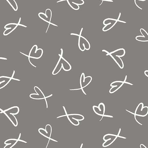 Andover Fabrics Andover Fabric - Dear Diary Love by Libs Elliott - Truffle 