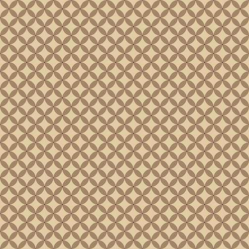 Benartex Fabric - Circle Crescents Camel