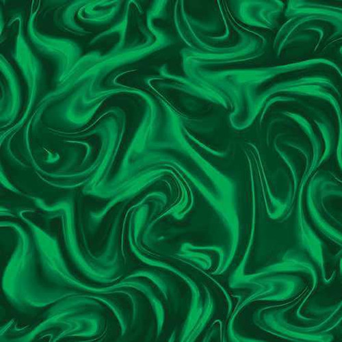 Benartex Fabric - Marbleized Forest Green