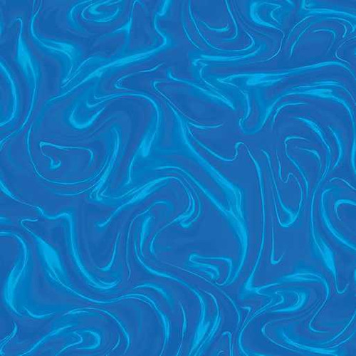 Benartex Fabric - Marbleized True Blue