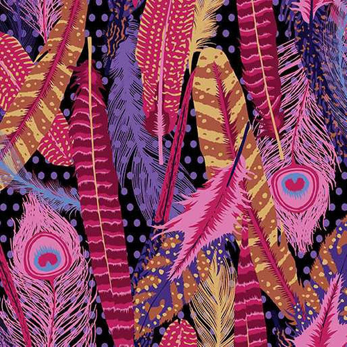  Benartex Fabric - Feather Tiger Lily 