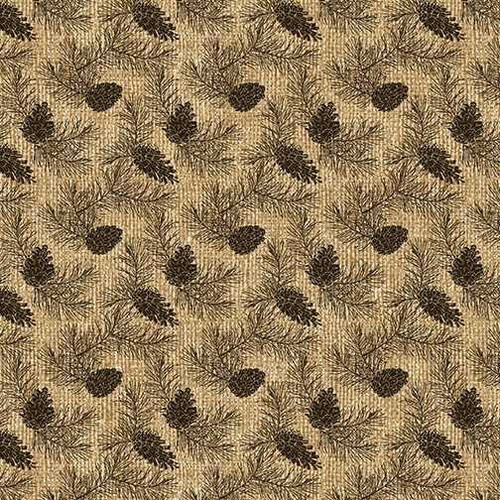 Benartex Fabric - Pine Forest Tan