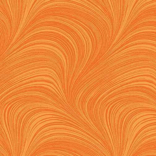 Benartex Fabric - Wave Texture Tangerine