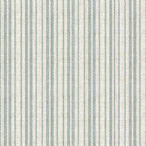 Benartex Fabric - Stripe Natural/Teal 