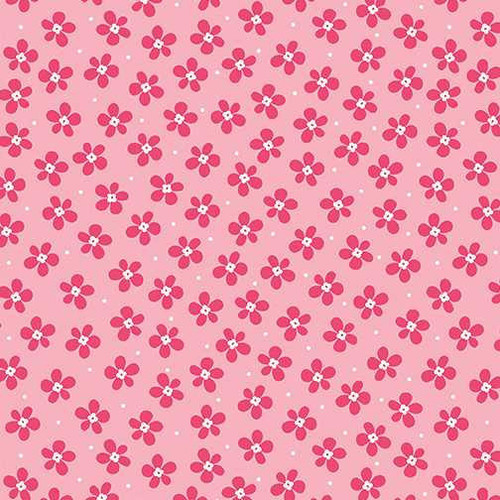 Benartex Fabric - Sweet Flower Pink 