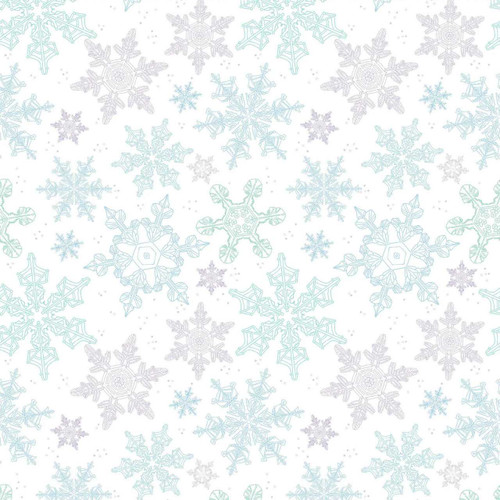 Clothworks Fabric - Snow Flurries