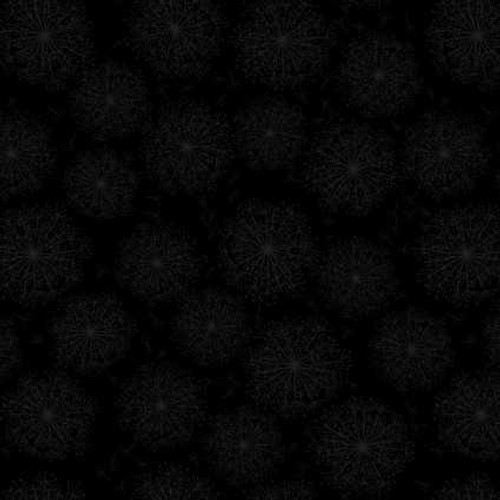  Kanvas Studio Fabric - Floral Tonal - Black on Black 