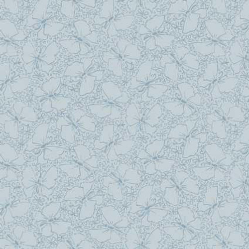  Maywood Studio Fabric - Adelaide - Blue Butterfly Tonal 