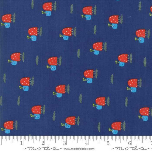  Moda Fabric - Later Alligator Ladybug - Navy 