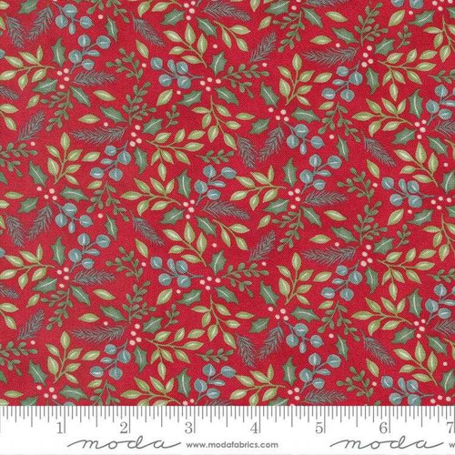  Moda Fabric - Holidays At Home - Holly Berry Red 