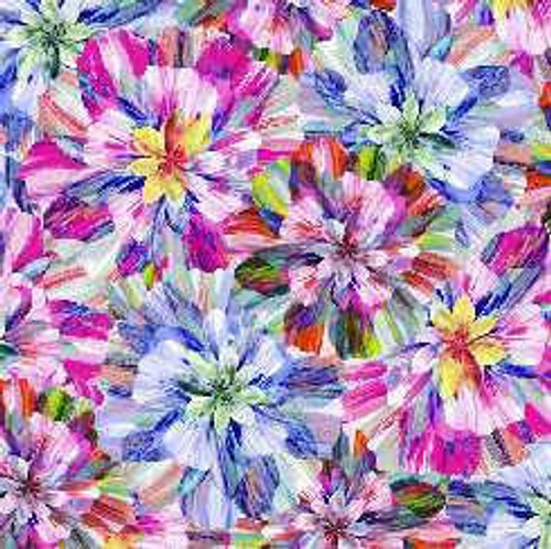 QT FABRICS QT Fabric - Floral Fascination Packed Floral Multi 