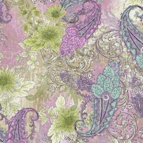 RJR Fabrics RJR Fabric - Maison Turquoise & Lilac Tableau 
