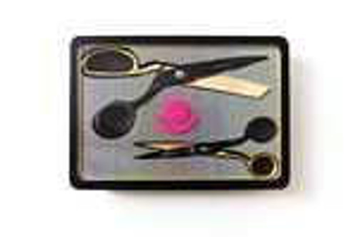  Tula Pink Collection Fabric - Tula Pink Limited Edition Black & Gold Scissor Tin 