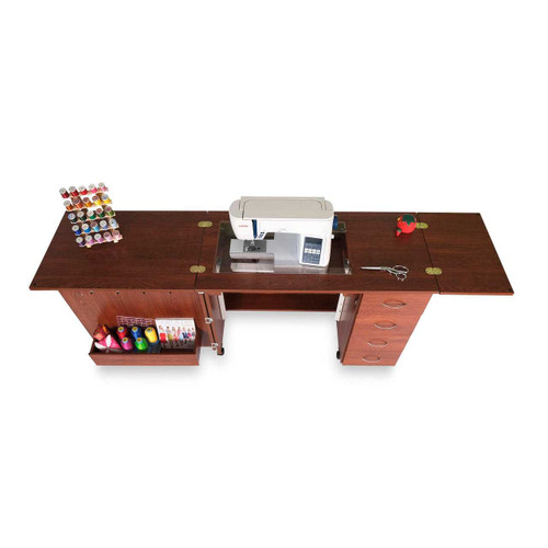 Arrow Harriet Sewing Cabinet in Teak Arrow Harriet Sewing Cabinet in Teak