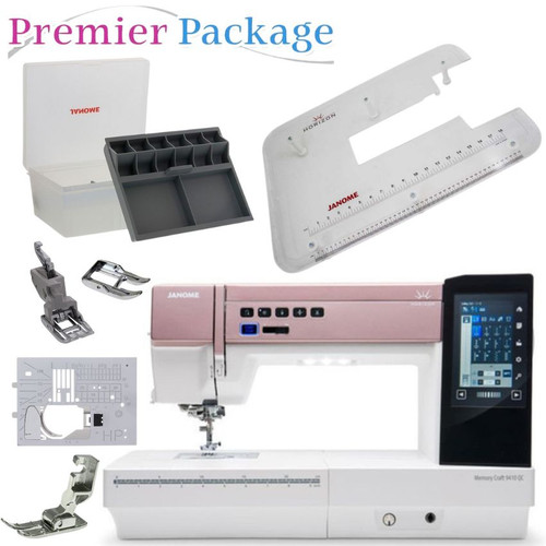 Janome Horizon Memory Craft 9410QC Sewing and Quilting Machine with Premier Package