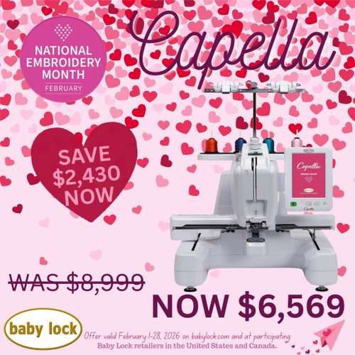 Baby Lock Capella Embroidery Machine