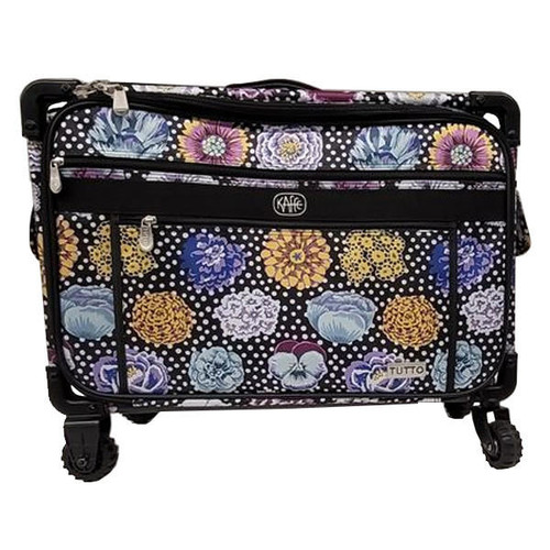 Tutto Large Sewing Machine Bag On Wheels - Black