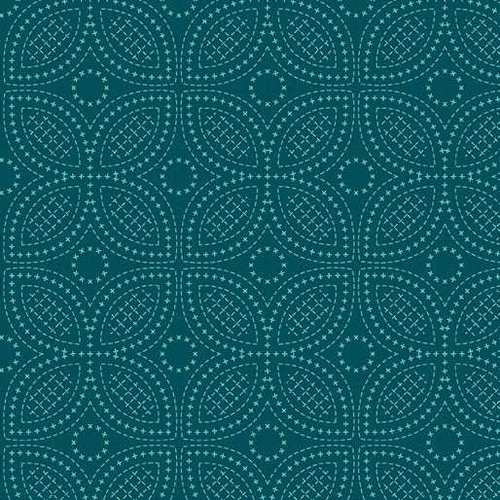 Benartex Fabric - Secret Garden - Nightshade - Teal