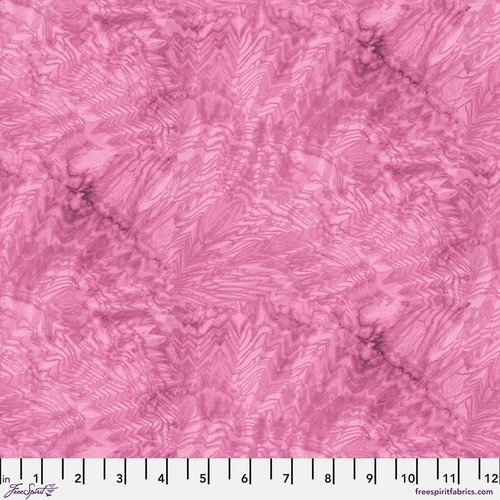 FreeSpirit Fabric - Shibori Woodgrain - Pink || Nature's Contours