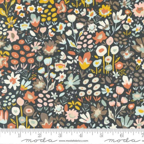 Moda Fabric - Dawn On The Prairie - Meadow Walk - Charcoal