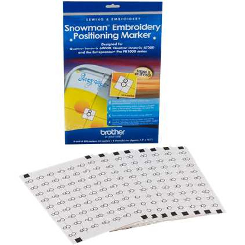 Brother SAEPS2 Snowman Embroidery Positioning Marker