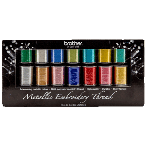 Brother MTPK14 Metallic Thread Pack - 14 colors
