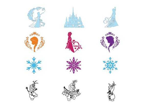 Brother CADSNP04 Disney Frozen Home-Deco Pattern Collection #1