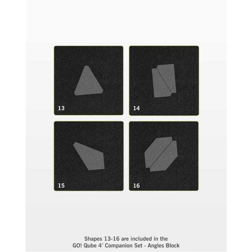 AccuQuilt GO! Qube 4" Companion Set - Angles AccuQuilt GO! Qube 4" Companion Set - Angles