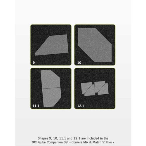 AccuQuilt GO! Qube 9" Companion Set - Corners AccuQuilt GO! Qube 9" Companion Set - Corners