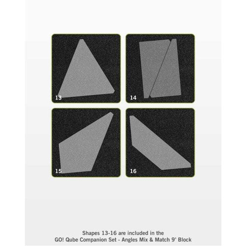 AccuQuilt GO! Qube 9" Companion Set - Angles AccuQuilt GO! Qube 9" Companion Set - Angles