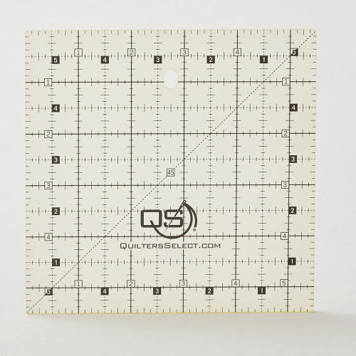 Quilters Select Non-Slip Ruler 5-1/2in x 5-1/2in Quilters Select Non-Slip Ruler 5-1/2in x 5-1/2in