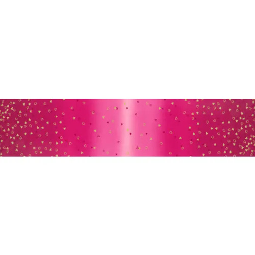 I Heart Ombre Metallic Pomegranate - Moda Fabric 10875-335M