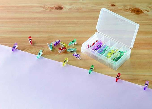 Clover Mini Wonder Clips 50 Pack Multi Color Premier Stitching