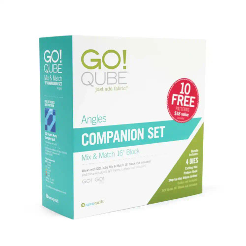 AccuQuilt GO! Qube 16" Companion Set - Angles Premier Stitching