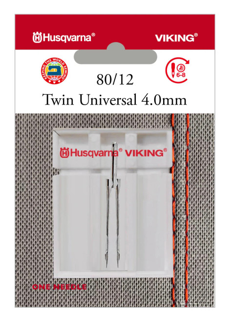 Husqvarna HV TWIN UNIVERSAL NEEDLE 4.0MM SIZE 80/12 , 1-PACK #920658096