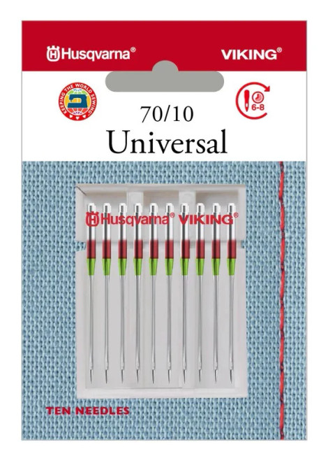 Husqvarna HV UNIVERSAL NEEDLE SIZE 70/10, 10-PACK #920693096