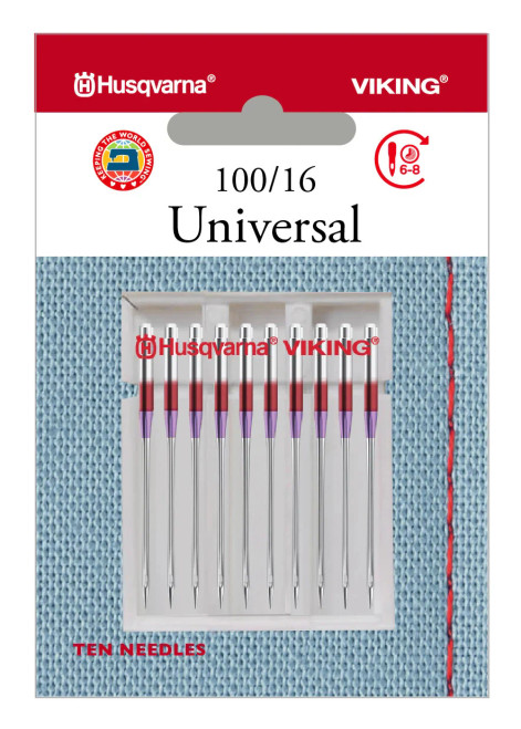 Husqvarna HV UNIVERSAL NEEDLE SIZE 100/16, 10-PACK #920696096