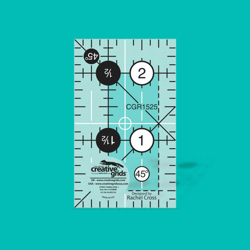 Creative Grids Quilt Ruler 1-1/2in x 2-1/2in #cgr1525 Premier Stitching