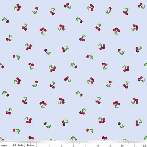 Riley Blake Designs -  Cloudburst - Cherries Mist #c16181-mist
