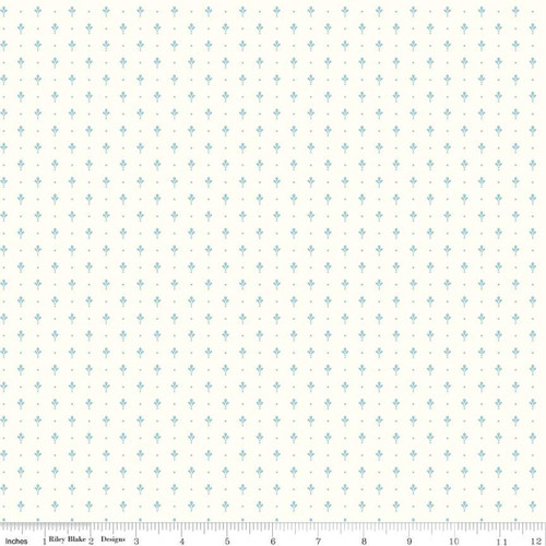 Riley Blake Designs - Mary Catherine - Petals - Cloud #c16707-cloud