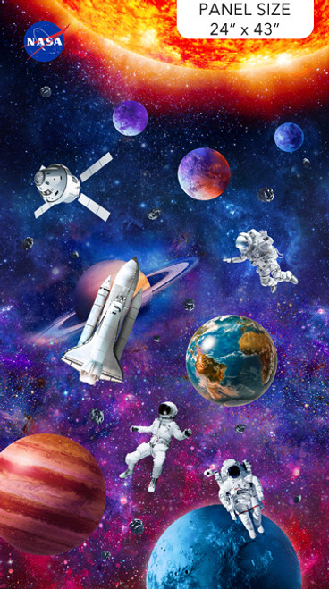 Northcott Fabric - Space Odyssey Panel #dp28430-48