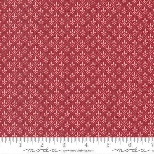 Moda Fabric - Chateau De Chantilly - Blenders Fleur De Lis - Rouge #13948-14