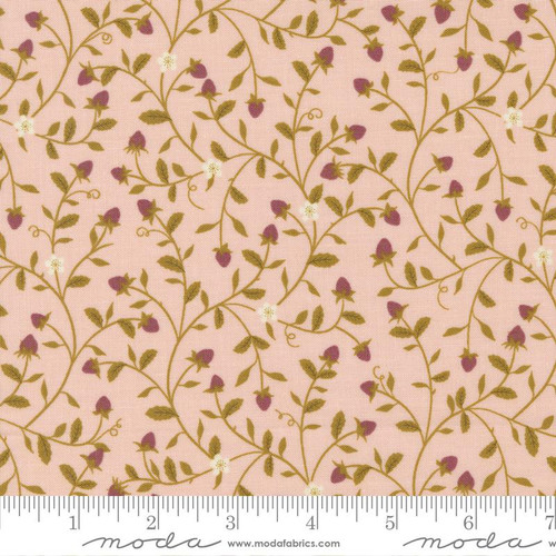 Moda Fabric - Evermore Strawberry - Strawberry Tangle - Cream #43151-12