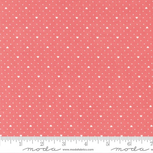 Moda Fabric - Lighthearted - Heart Dot - Pink #55298-15