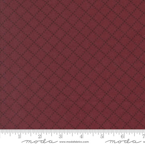 Moda Fabric - Prairie Gather Flannel - Merlot #49315-22f